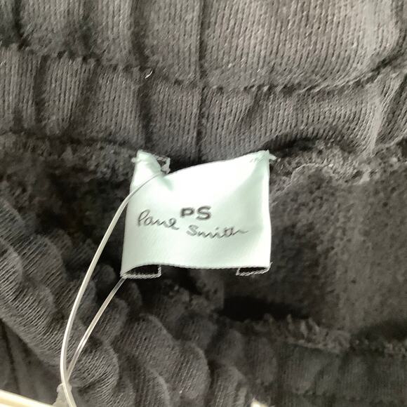 Paul Smith Mens Medium Black PS Happy Cotton Jogger Sweatpants Athleisure K20-7 - Picture 7 of 11